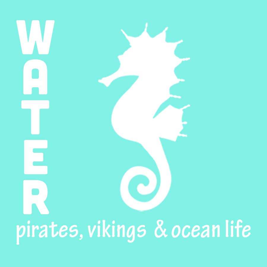 link to the water themed collection of blankets, including pirates, vikings and ocean life