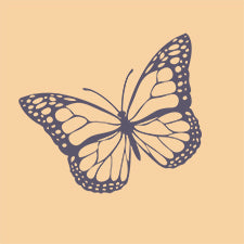 X103 Monarch Butterfly Design Block
