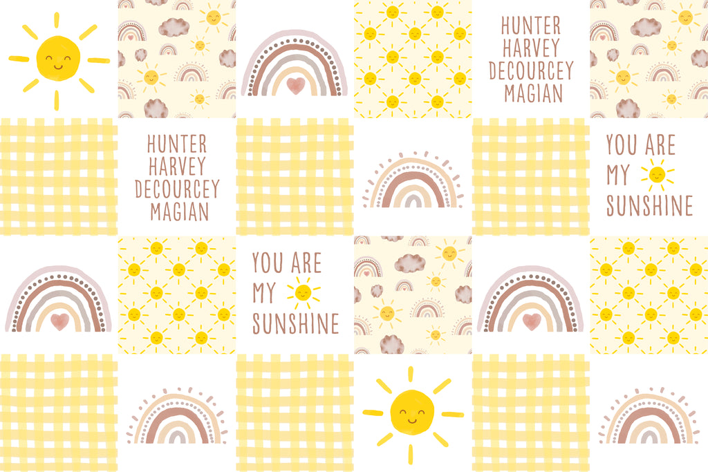 YOU ARE MY SUNSHINE Joomookie Minky Blanket