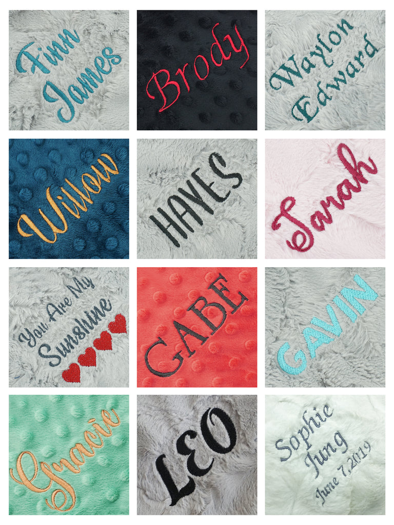 Personalized Embroidery Blanket Add-On