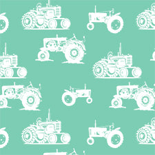 F013R Vintage Tractors Design Block