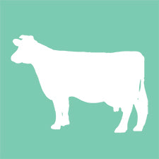 F101 Cow Silhouette Design Block