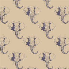 S052R Vintage Elephants Design Block
