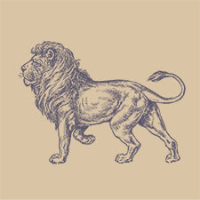S202 Vintage Lion Design Block