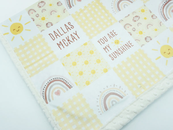 YOU ARE MY SUNSHINE Joomookie Minky Blanket
