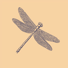 X201  Vintage Dragonfly Design Block