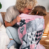 JOOMOOKIE HOT AIR BALLOON Minky Blanket in Pink