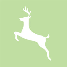 E205 Deer Leaping Silhouette Design Block