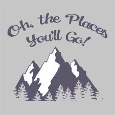 T140 OH THE PLACES YOU'LL GO Mountain Design Block