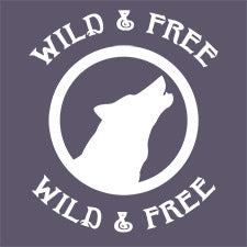 T162 Wolf WILD & FREE Design Block