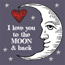 T180 I LOVE YOU TO THE MOON & BACK Design Block