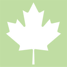 E872 Maple Leaf Silhouette Design Block